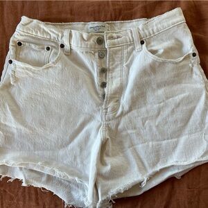 Abercrombie Button Fly High Rise Dad Shorts